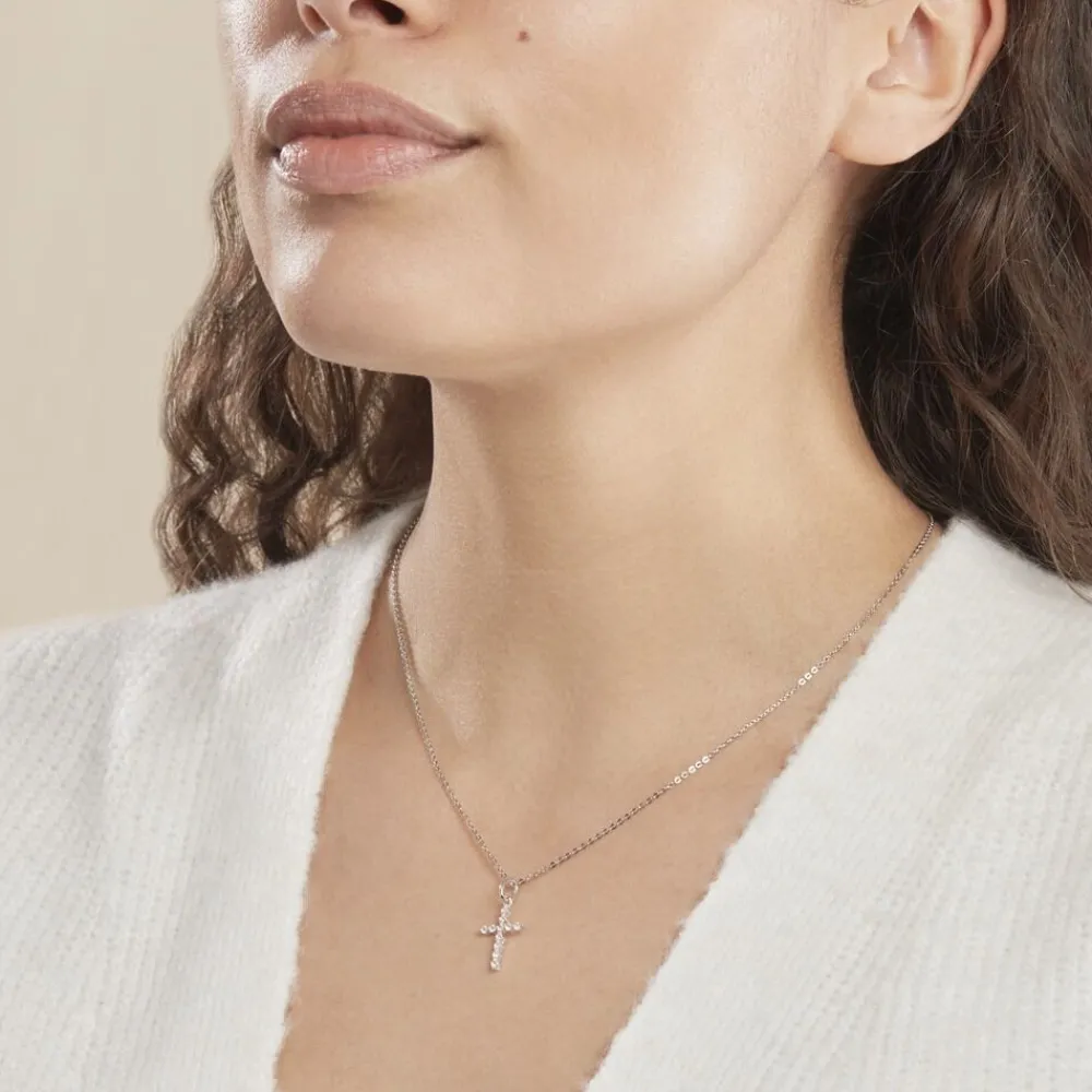 Marc Orian Colliers Fantaisie|Colliers > Collier Norine Argent Blanc Oxyde De Zirconium