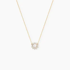 Marc Orian Colliers|Colliers Avec Pierres > Collier Octavie Or Jaune Perle De Culture Oxyde De Zirconium