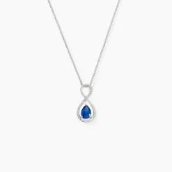 Marc Orian Cadeaux Mariage|Colliers > Collier Odessa Or Blanc Saphir Diamant