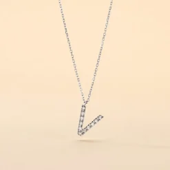 Collier Oran Or Blanc Diamant