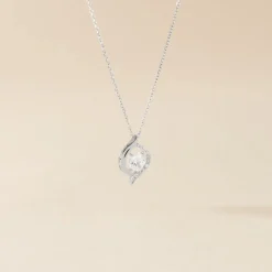 Collier Or Blanc Lydia Oxydes De Zirconium