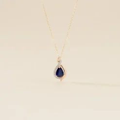 Collier Or Jaune Angelika Saphir