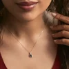 Marc Orian Colliers|Colliers Avec Pierres > Collier Or Jaune Angelika Saphir