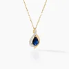 Marc Orian Cadeaux Mariage|Colliers > Collier Or Jaune Angelika Saphir