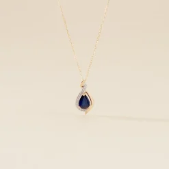 Marc Orian Cadeaux Mariage|Colliers > Collier Or Jaune Angelika Saphir