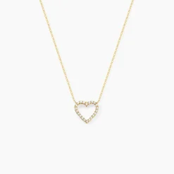 Marc Orian Colliers|Colliers Cœur > Collier Or Jaune Ansel Oxyde De Zirconium