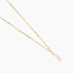 Marc Orian Colliers|Colliers Avec Pierres > Collier Or Jaune Audrea Perle De Culture Oxydes De Zirconium