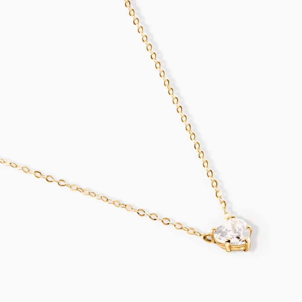 Marc Orian Colliers|Colliers Avec Pierres > Collier Or Jaune Ava Oxyde De Zirconium