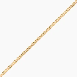 Collier Or Jaune Capucin Maille Marine