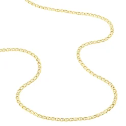 Collier Or Jaune Capucin Maille Marine