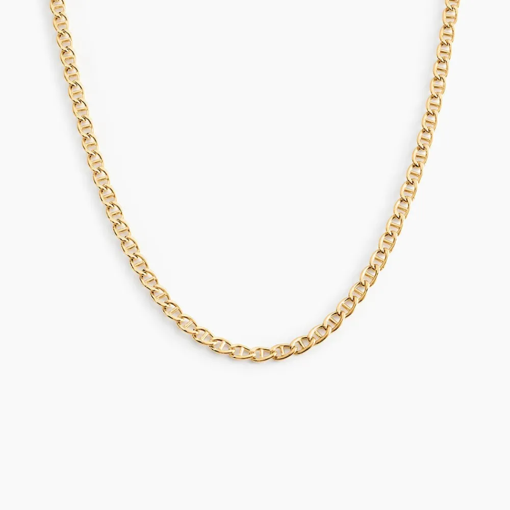 Marc Orian Colliers|Colliers Femme > Collier Or Jaune Capucin Maille Marine