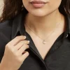 Marc Orian Colliers|Colliers Cœur > Collier Or Jaune Davie Oxyde De Zirconium
