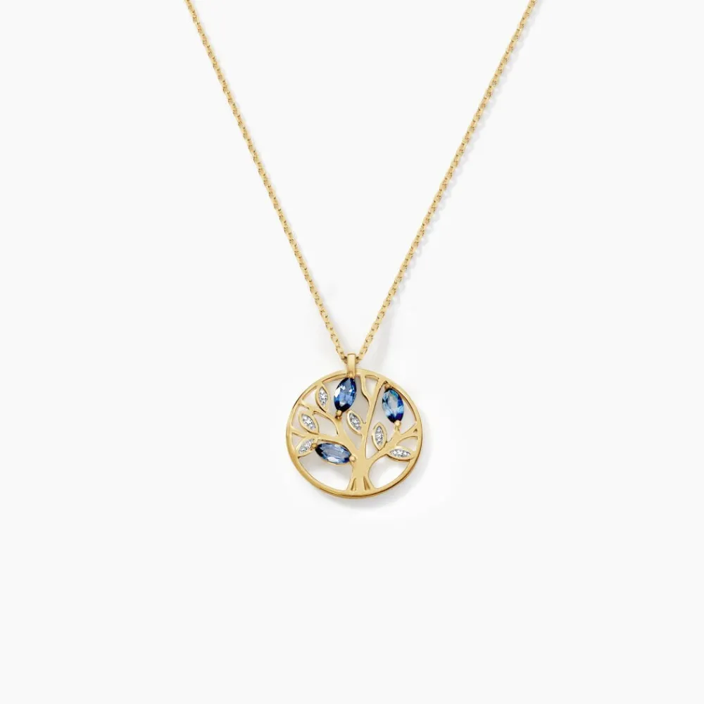 Marc Orian Colliers|Colliers Avec Pierres > Collier Or Jaune Elsebein Saphirs