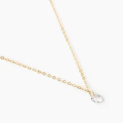 Collier Or Jaune Emilee Oxyde De Zirconium