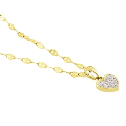 Marc Orian Colliers Diamant|Colliers Cœur > Collier Or Jaune Luminatane Diamant