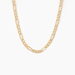 Marc Orian Colliers|Chaines Homme > Collier Or Jaune Maille Alternée 1/3