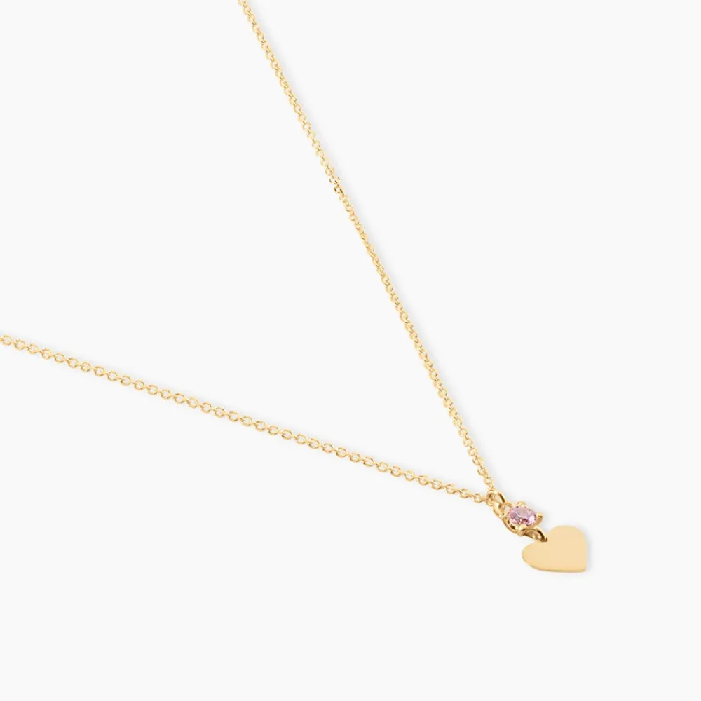 Marc Orian Colliers Cœur|Colliers > Collier Or Jaune Marie Lou Oxyde De Zirconium