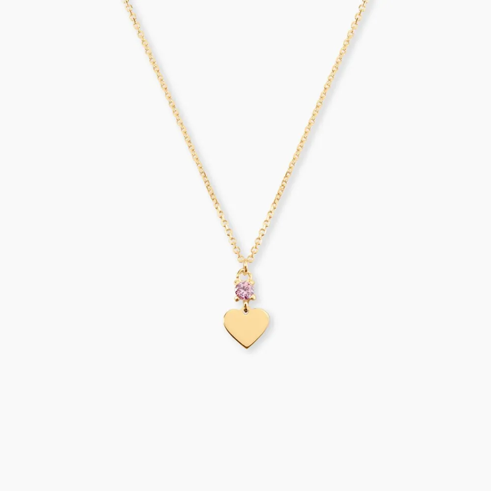 Marc Orian Colliers Cœur|Colliers > Collier Or Jaune Marie Lou Oxyde De Zirconium