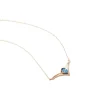 Marc Orian Colliers|Anniversaire De Mariage > Collier Or Rose Gaelle Topaze Oxydes De Zirconium