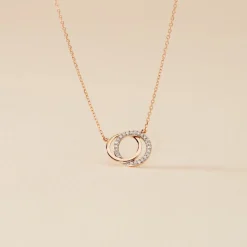Marc Orian Colliers Diamant|Colliers > Collier Or Rose Tresha Diamants