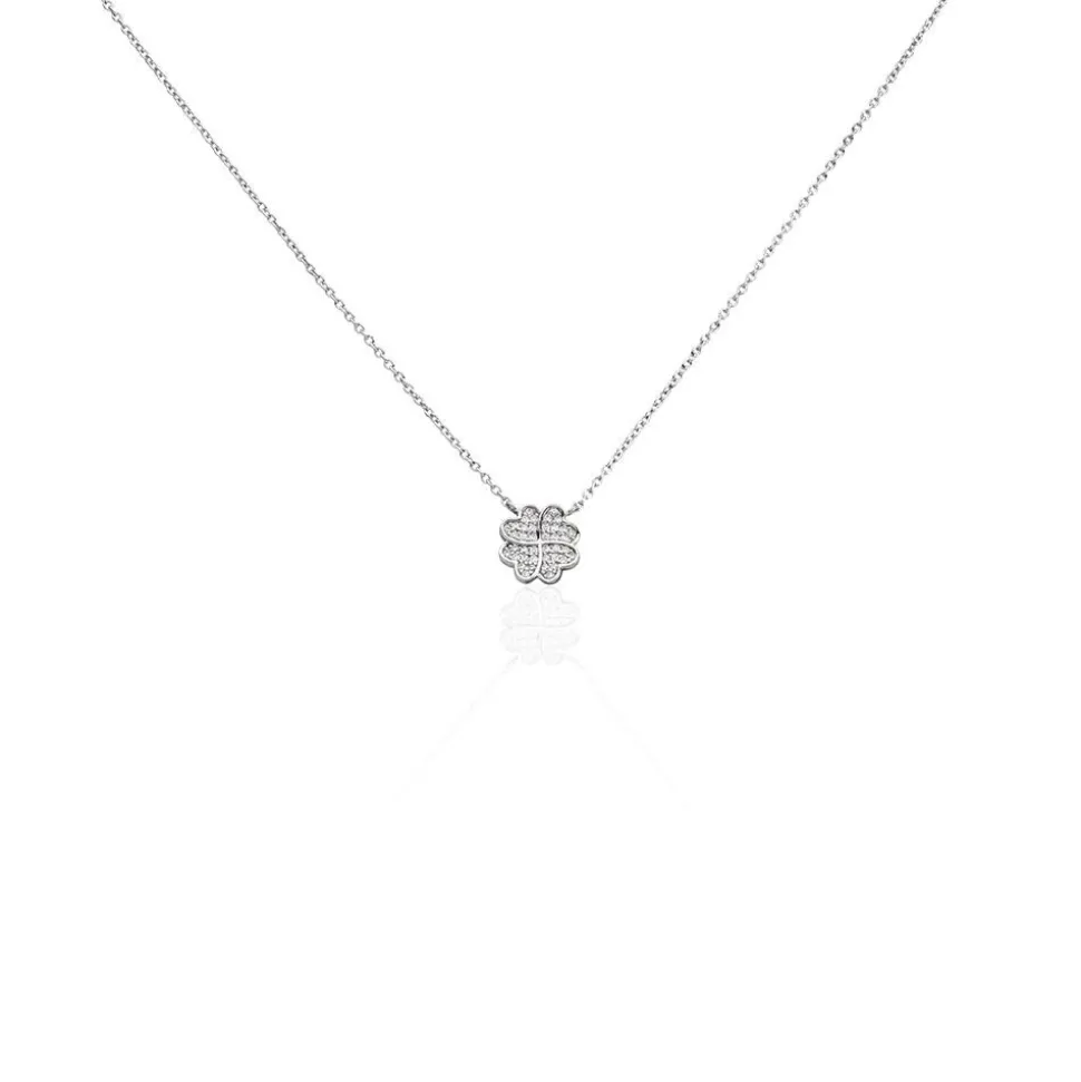 Collier Ottilie Argent Blanc Oxyde De Zirconium