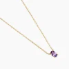 Marc Orian Colliers|Colliers Avec Pierres > Collier Ovale Or Jaune Améthyste
