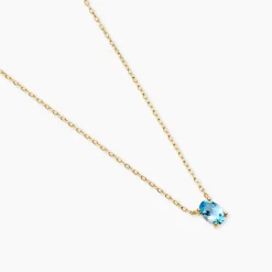 Marc Orian Colliers|Colliers Avec Pierres > Collier Ovale Or Jaune Topaze