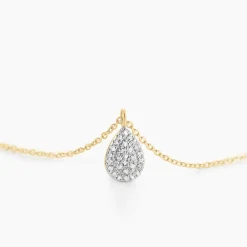 Marc Orian Colliers Diamant|Colliers > Collier Pear C Or Jaune Diamant
