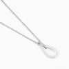 Collier Peer Argent Blanc Oxyde De Zirconium