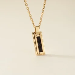 Collier Phebus Him Acier Jaune