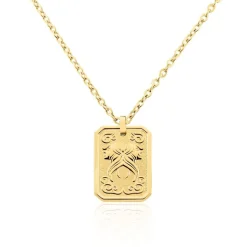 Collier Phebus Him Acier Jaune