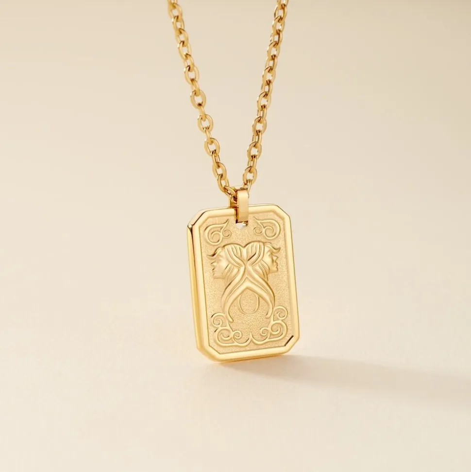 Collier Phebus Him Acier Jaune