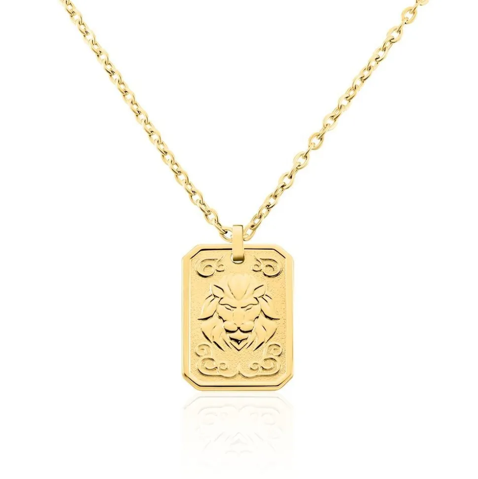 Collier Phebus Him Acier Jaune