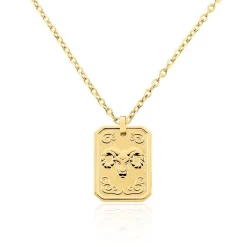 Collier Phebus Him Acier Jaune