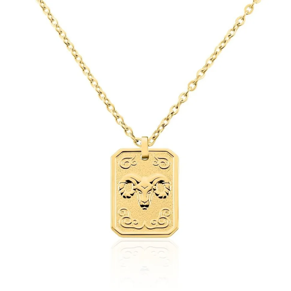 Collier Phebus Him Acier Jaune