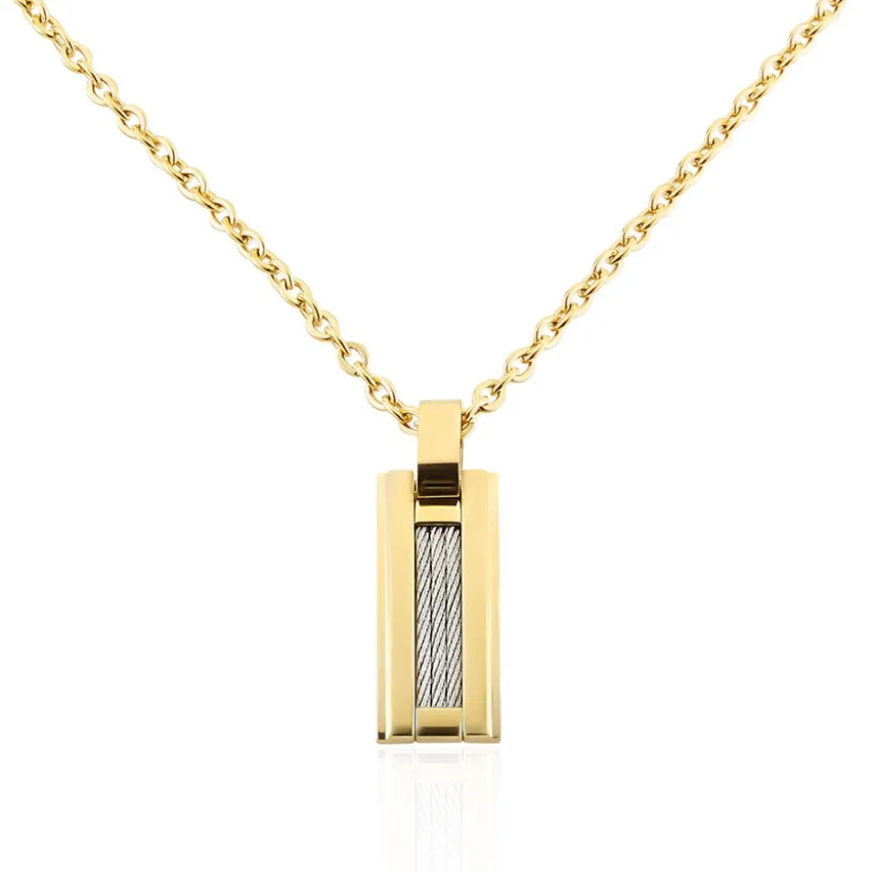 Collier Phebus Him Classique Acier Jaune