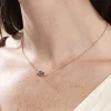 Collier Plaqué Or Era Pierre De Synthèse