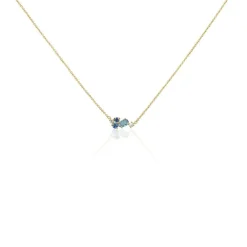 Collier Plaqué Or Era Pierre De Synthèse