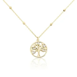 Collier Plaqué Or Heribald Oxydes De Zirconium