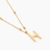 Collier Plaqué Or Jaune Lettra