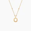 Collier Plaqué Or Jaune Lettra