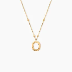 Collier Plaqué Or Jaune Lettra