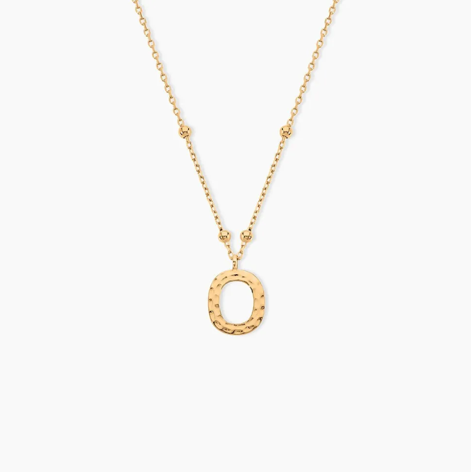 Collier Plaqué Or Jaune Lettra