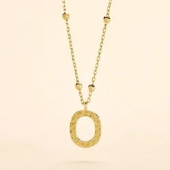 Collier Plaqué Or Jaune Lettra