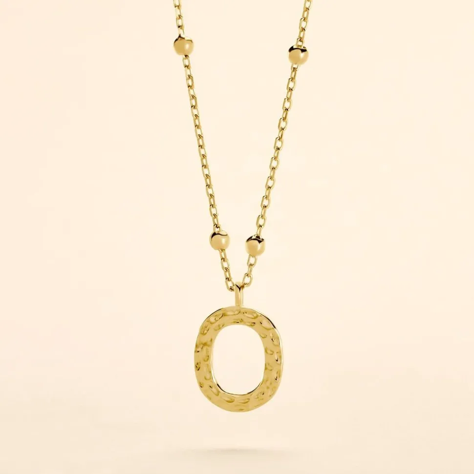 Collier Plaqué Or Jaune Lettra