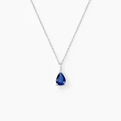 Marc Orian Cadeaux Mariage|Colliers > Collier Pluie D'Eclat Or Blanc Saphir