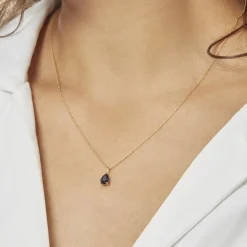 Collier Pluie D'Eclat Or Jaune Saphir