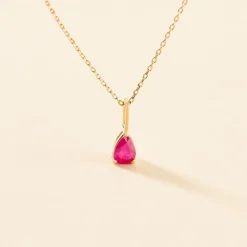 Marc Orian Colliers|Colliers Avec Pierres > Collier Pluie D'Eclat Or Jaune Rubis