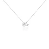 Collier Pluton Argent Blanc Oxyde De Zirconium