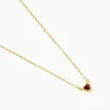 Collier Poem Argent Jaune Tourmaline
